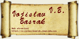 Vojislav Basrak vizit kartica